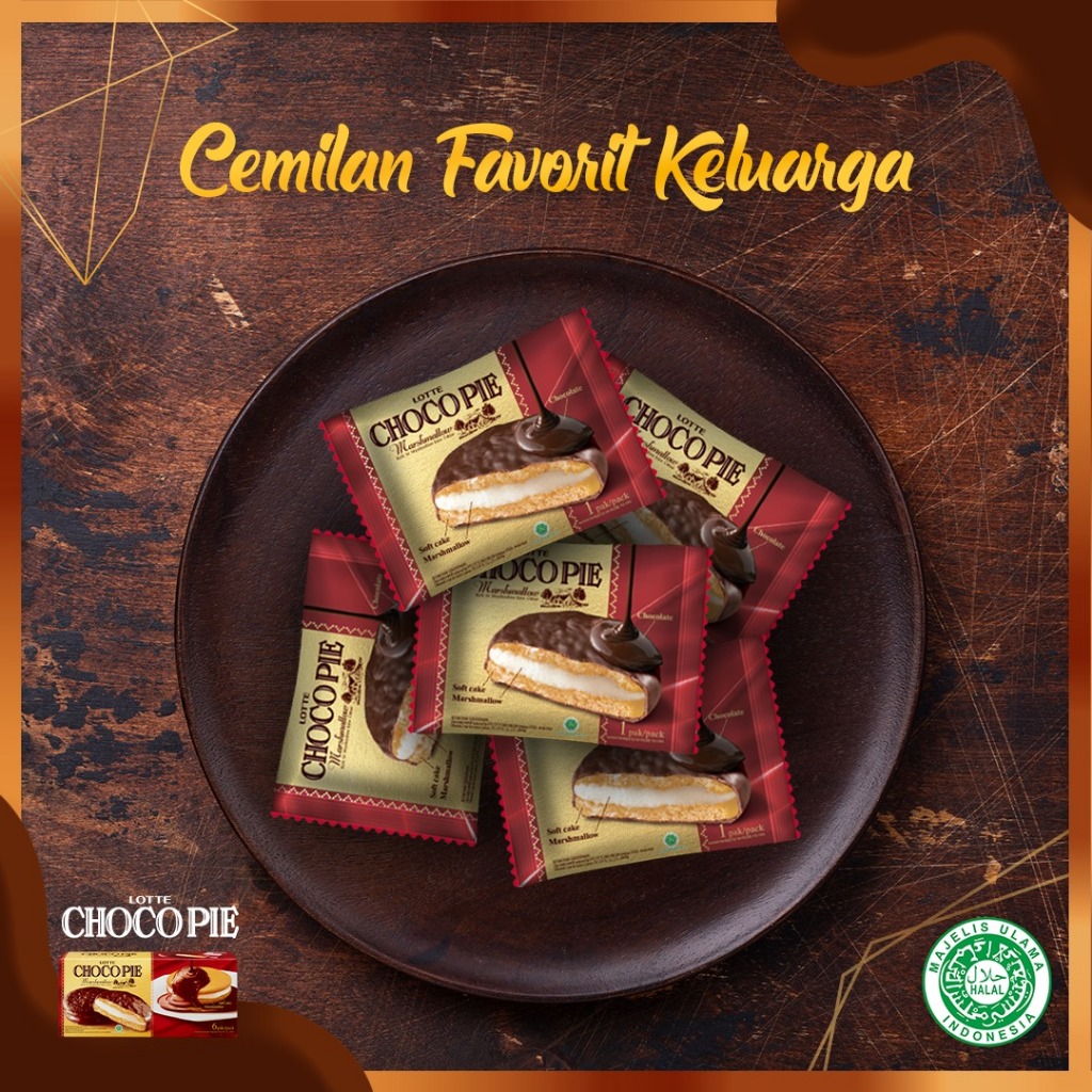 

Navi_Lezatoz [ Berkah ] Lotte Choco Pie Marshmallow Box Lsi 12 X 26Gr Sandwich Chocopie Marshmallow