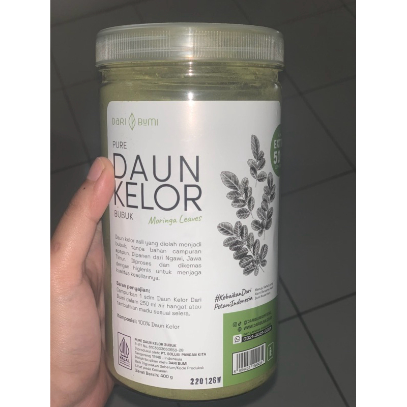 

Dijual Secepatnya Dari Bumi Bubuk Daun Kelor Serbuk Moringa Powder Bubuk 400 Gram