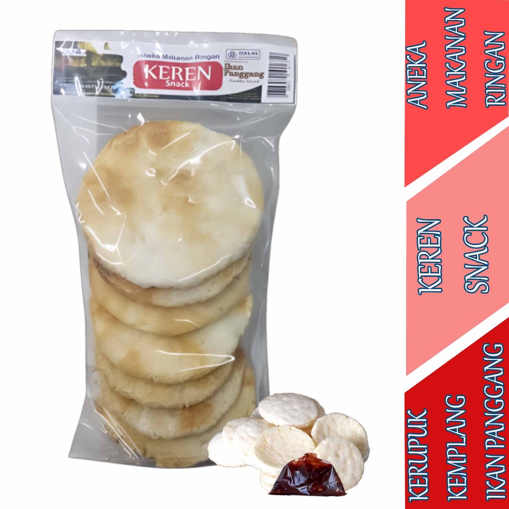 

Kerupuk Ikan Panggang - Keren Snack - Kerupuk Kemplang - 125gr