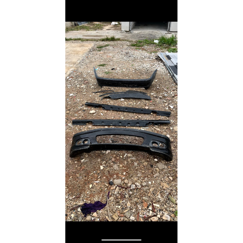 bemper e46 mtech fiber fullset