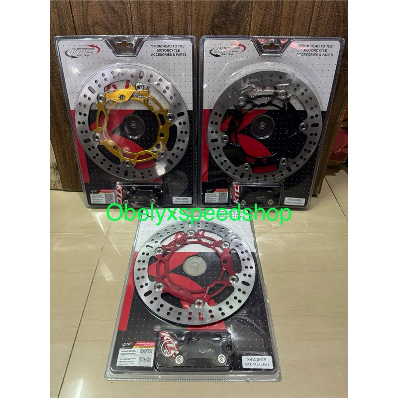 PIRINGAN CAKRAM DEPAN KTC RACING 260MM NMAX NEW NMAX OLD AEROX NEW AEROX OLD LEXI CNC FLOATING BRAKE