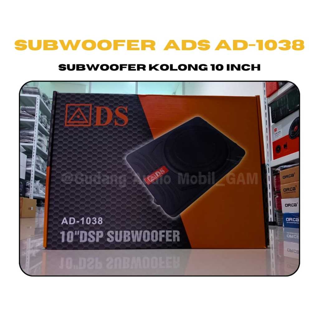 Subwoofer Kolong Aktif ADS AD-1038 Subwoofer 10 inch