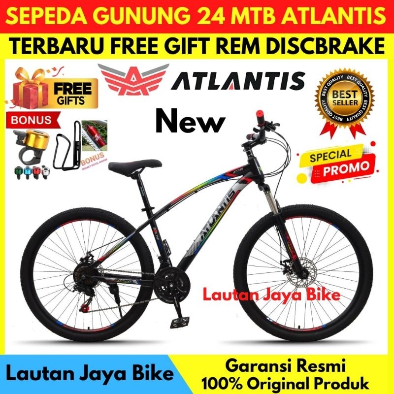 Sepeda Gunung MTB 24 Atlantis Sporty Rem Discbrake Terbaru