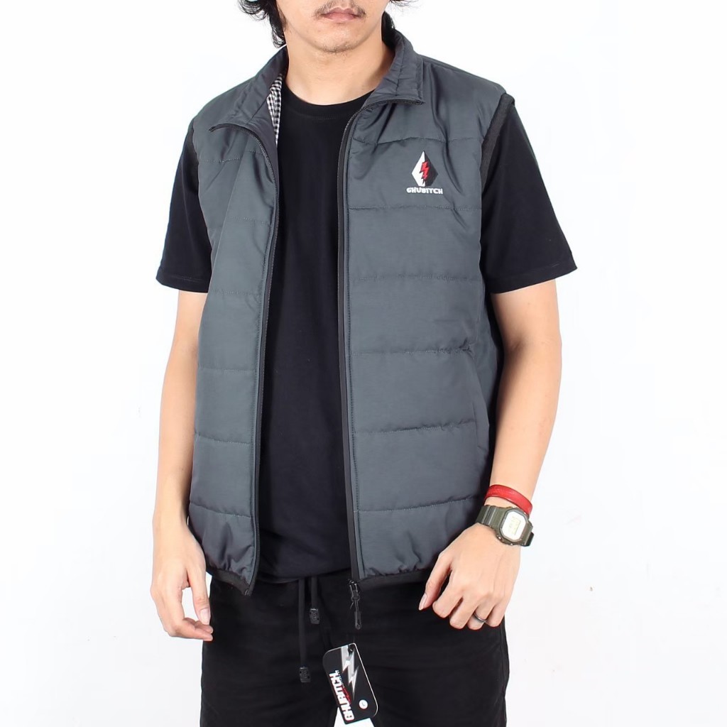 Rompi Puffer taslan Tahan Angin - Rompi Taslan Premium Pria Wanita - Rompi Gelembung waterproof