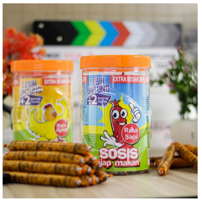 

SOSIS SO NICE SIAP MAKAN RASA AYAM DAN SAPI 25 Pcs x 21 gr