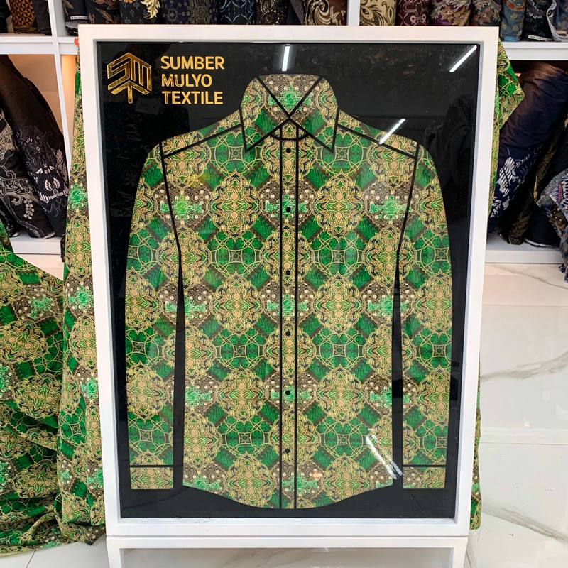 Kain Batik Katun NU Hijau Premium 40s | Bahan Batik Seragam NU Katun Halus