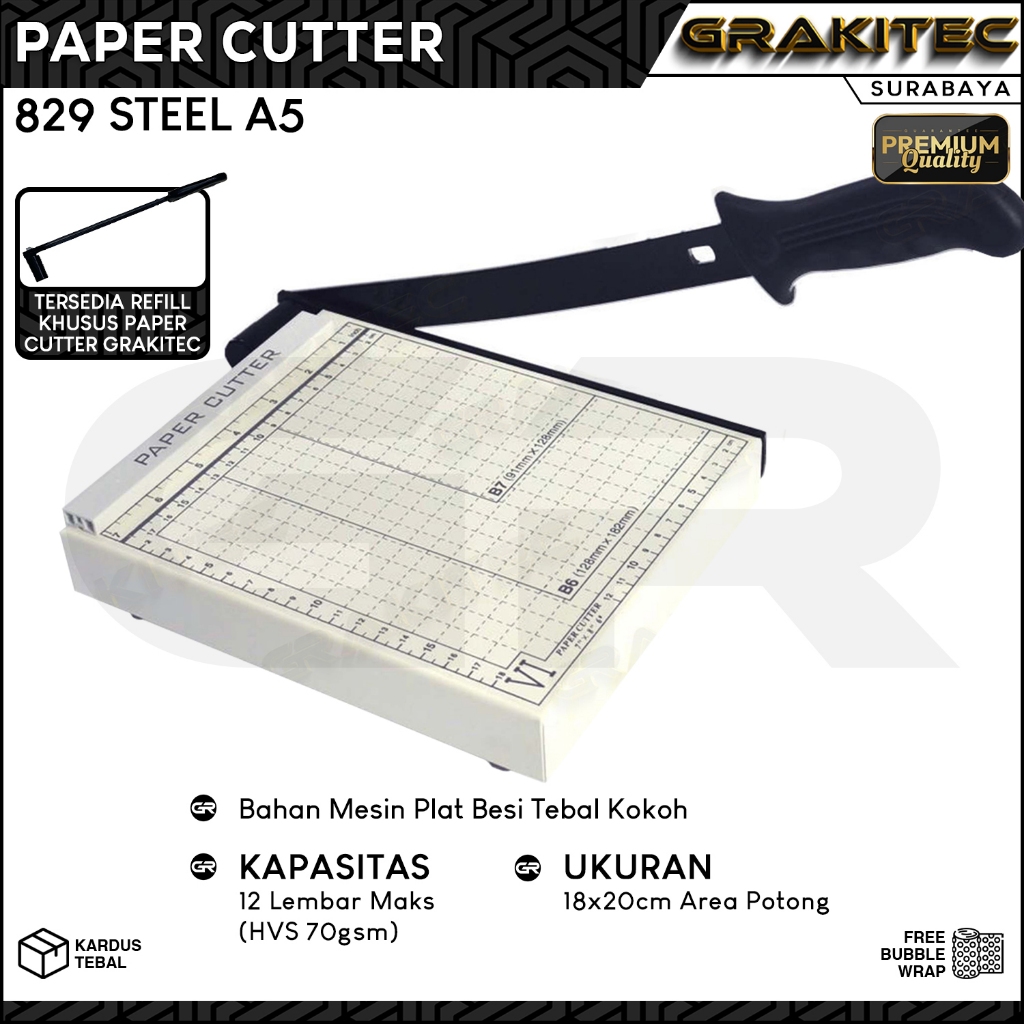 

Paper Cutter Mini A5 Premium Alat Potong Kertas / Mesin Pemotong Kertas