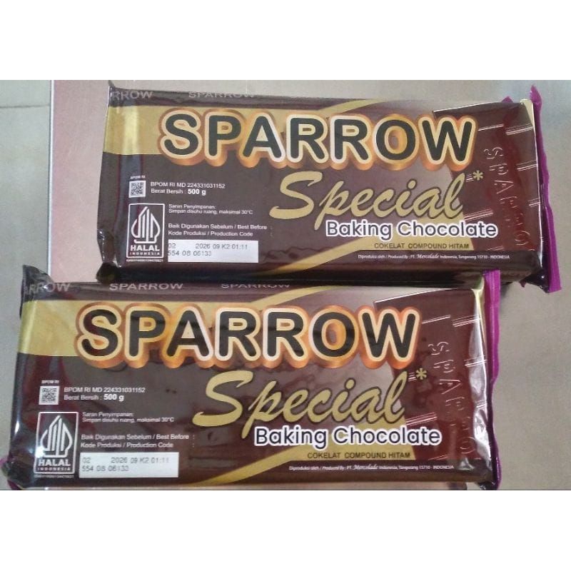 

sparrow coklat compund |coklat blok 500g