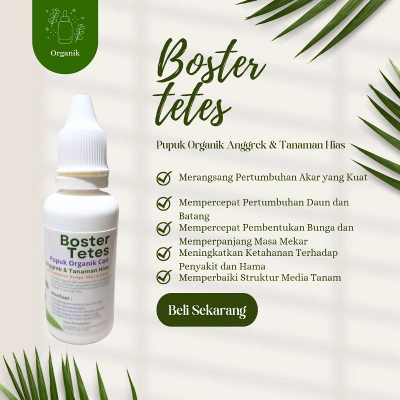 Boster Tetes Pupuk Organik Cair Untuk Anggrek kemasan 30ml