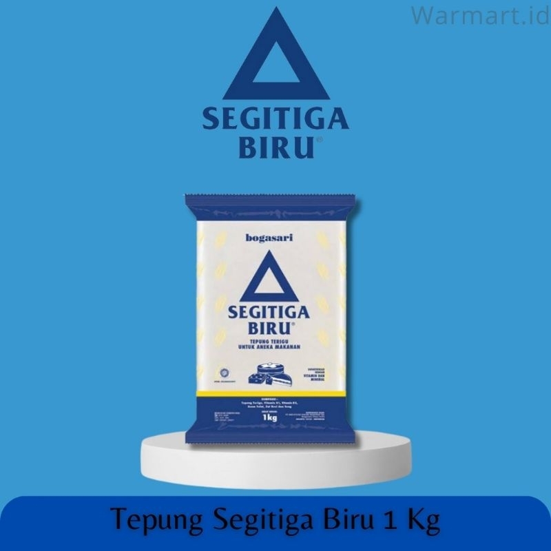 

Tepung Terigu - Bogasari Segitiga Biru 1 Kg