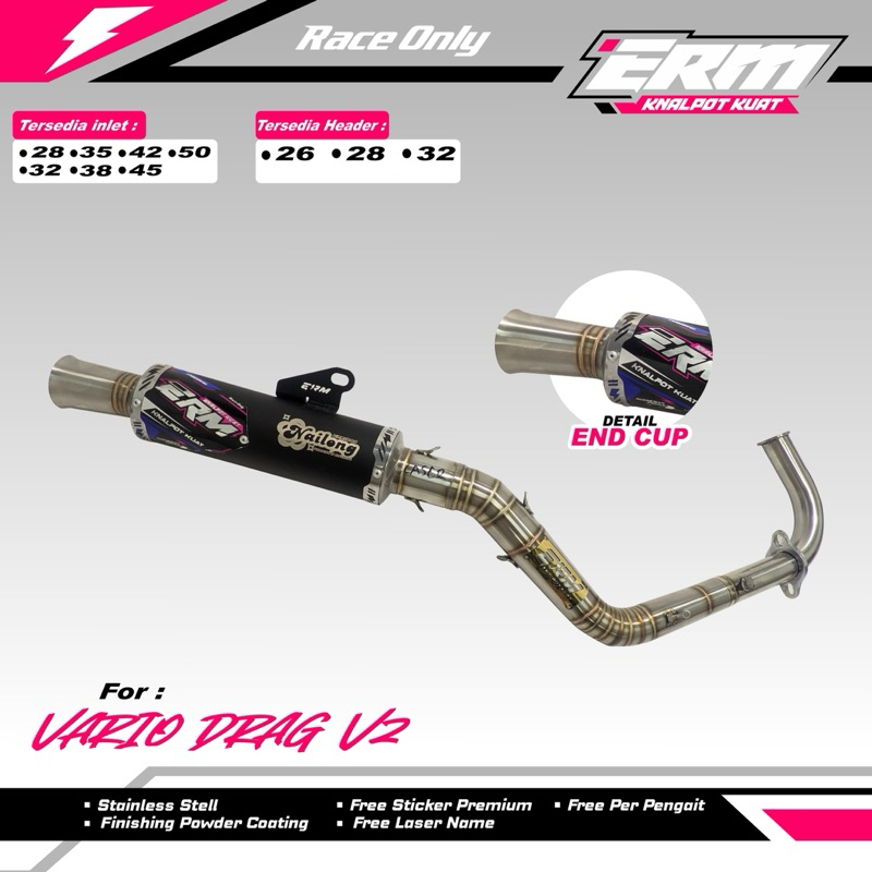 VARIO DRAG V2 ERM KNALPOT