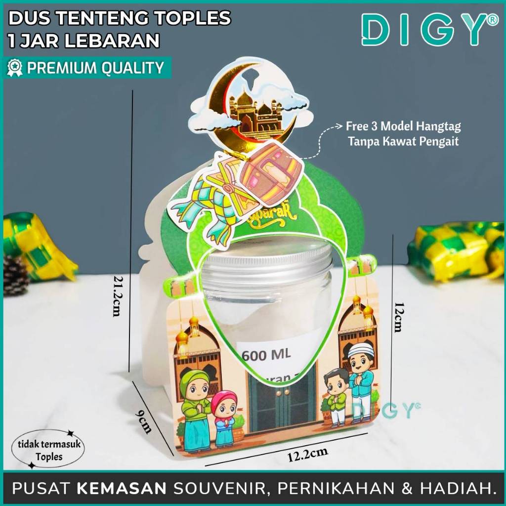

Dus Tenteng Toples 1 Jar Lebaran/ Box Jinjing Hampers / Dus Toples Kue Nastar / Box Kue Kering Idul fitri/ Box Dus Jinjing / Souvenir Kue Toples 1 Jar