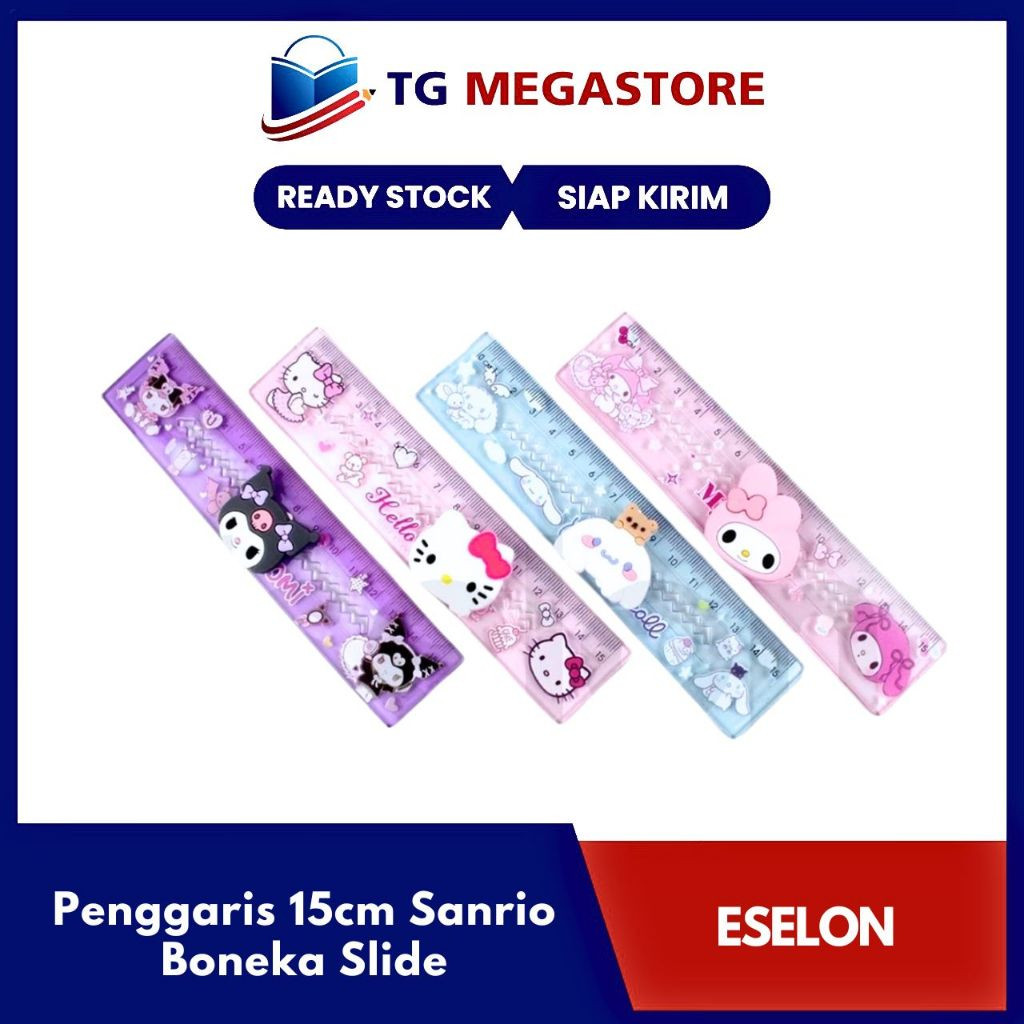 

Penggaris Lucu Fancy 15cm Sanrio Boneka Slide - 638