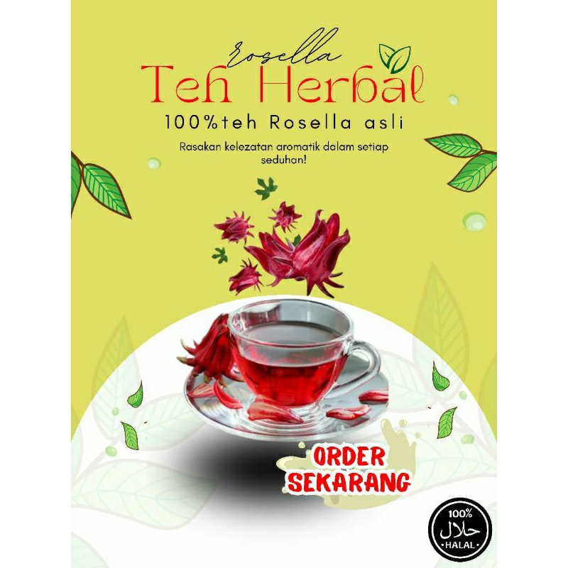 

teh rosella herbal siap seduh 1 pouch