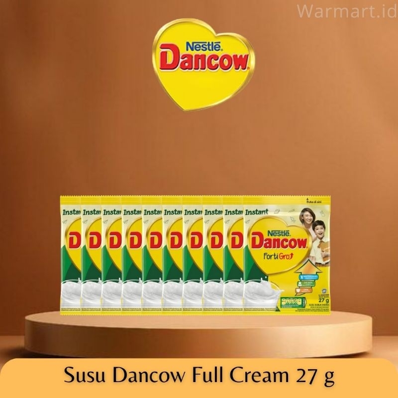 

Susu Kemasan - Nestlé Dancow Full Cream Sachet 27 g × 10 pcs