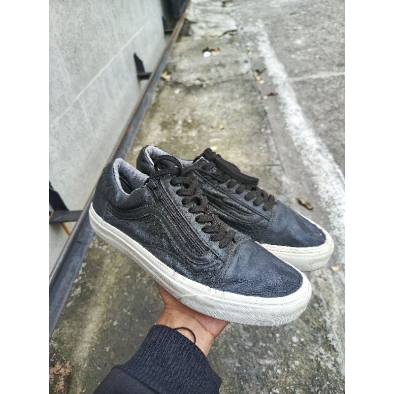 Vans Old School Zipper Leather