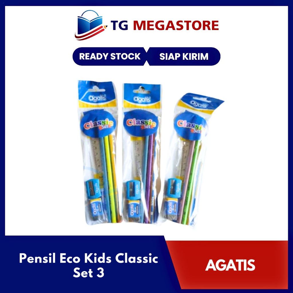 

Pensil 3 Set Agatis Eco Kids Classic