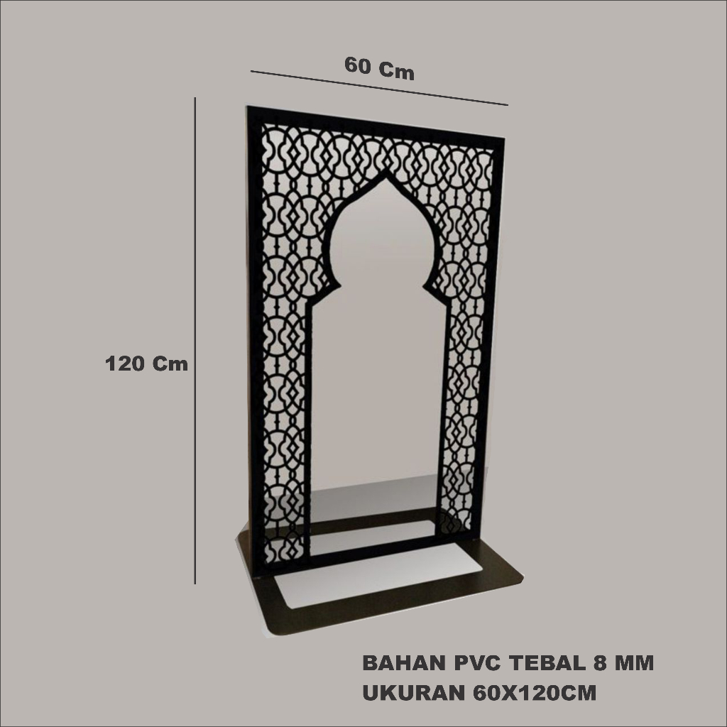 Ornamen Cutting PVC Mihrab Spesial Ramadhan