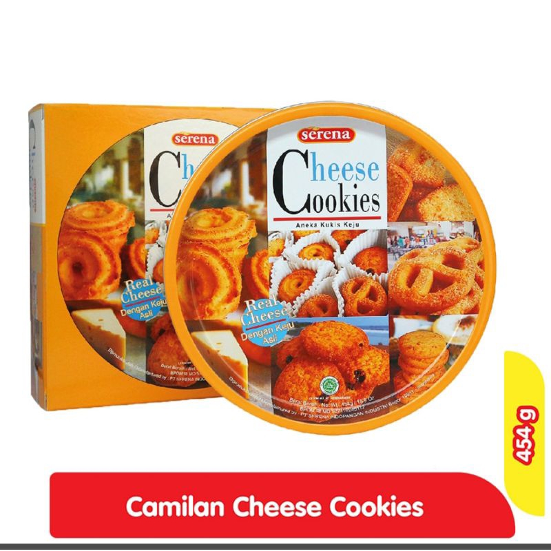 

SERENA Cheese Cookies kukis keju kaleng 454 g