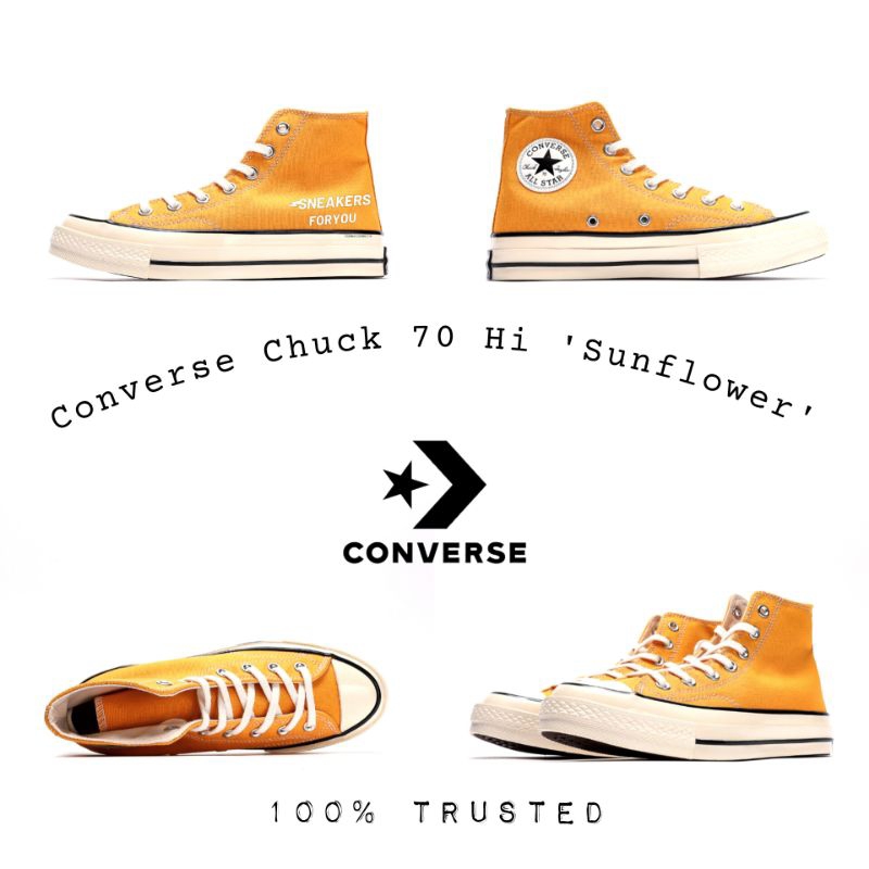 Sepatu / Sneakers Casual Converse Chuck 70 Hi 'Sunflower' 162054C 100% Global Market