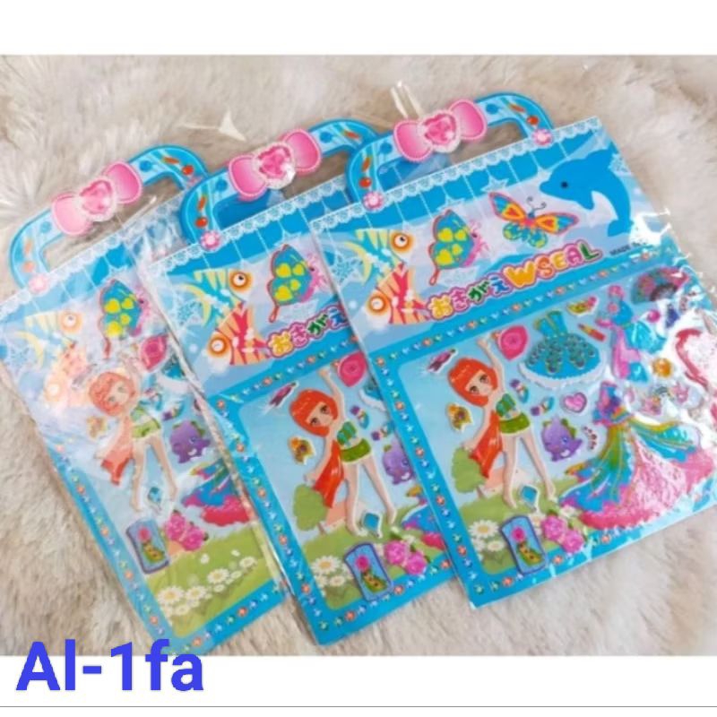 

Isi 20 pcs sticker tas kecil timbul bling bling