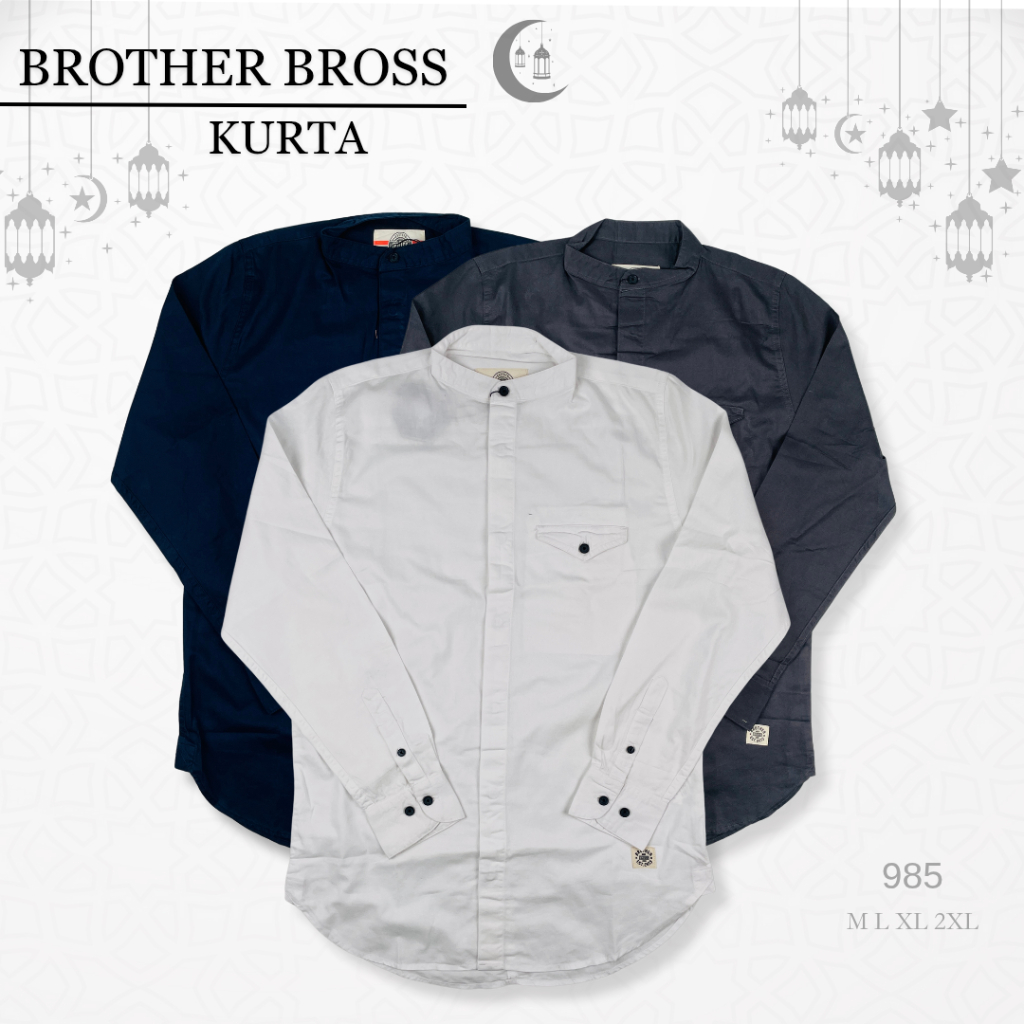BROTHER BROSS Kurta Panjang Katun Pria 985
