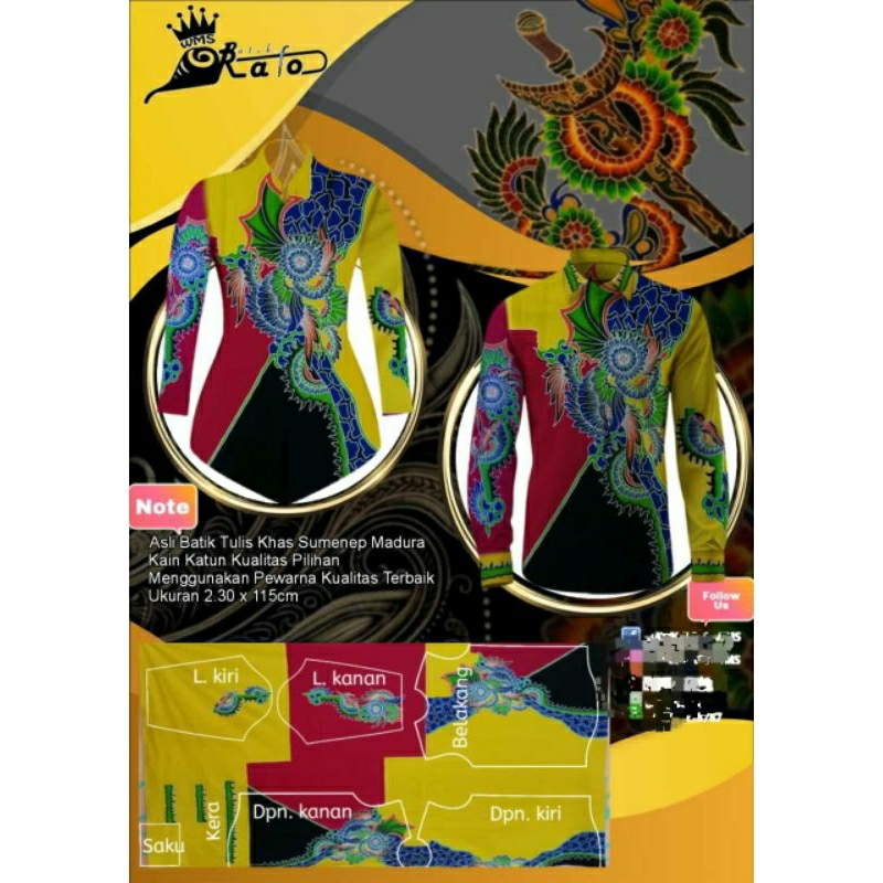 Kain Batik Tulis SUMENEP MADURA 100℅ Original - Batik Rato WMS