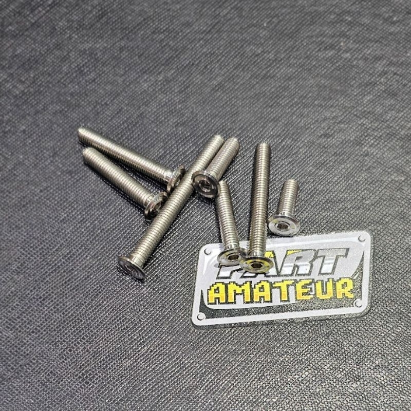 Baut L M5/ baut 8 baut L stainless slim baut L minimalis bubut slim baut L stenlis M5