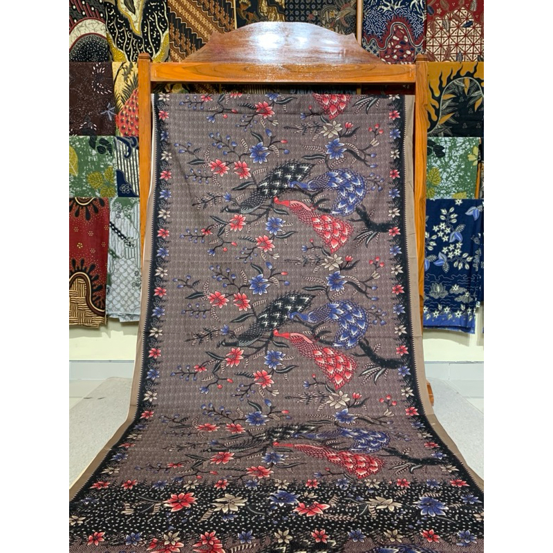 kain batik printing motif (spesial burung merak)