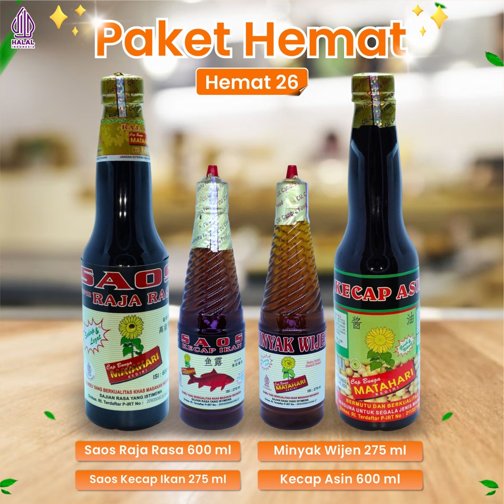 

SAOS BUMBU - SAUCE MAKANAN - KECAP - SEASONING - HEMAT 26