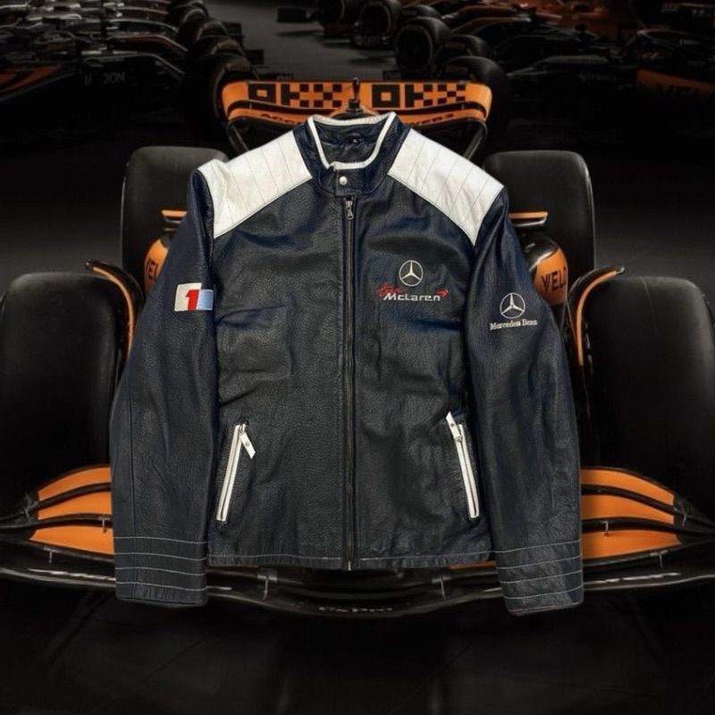 Jaket Kulit Sintetis McLaren Race Jaket Racing McLaren F1 Jaket motor sport