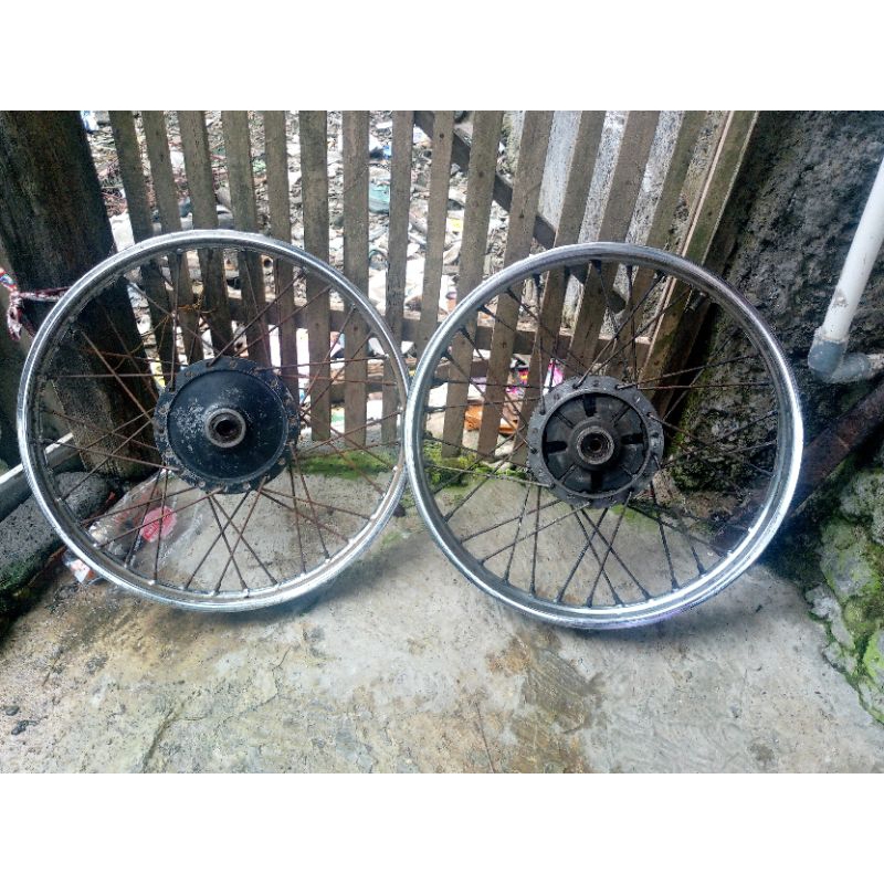 velg tromol depan belakang Suzuki Shogun kebo 110