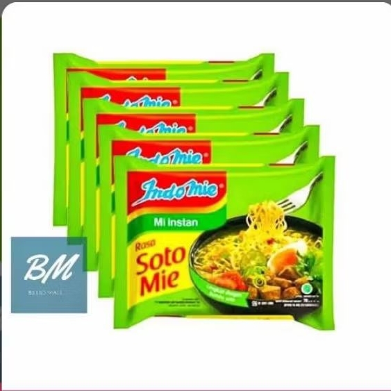 

mie instan Indomie rasa soto isi 5 pics