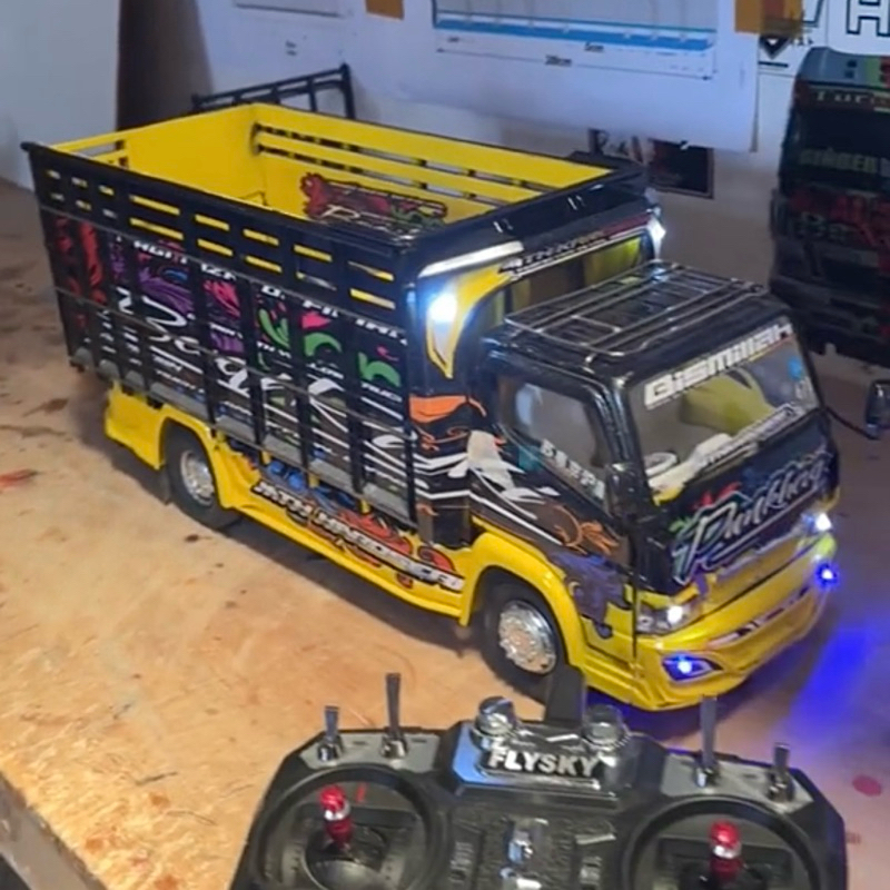 Truk Oleng Lampu Terpal Tanpa Remote Control Rc