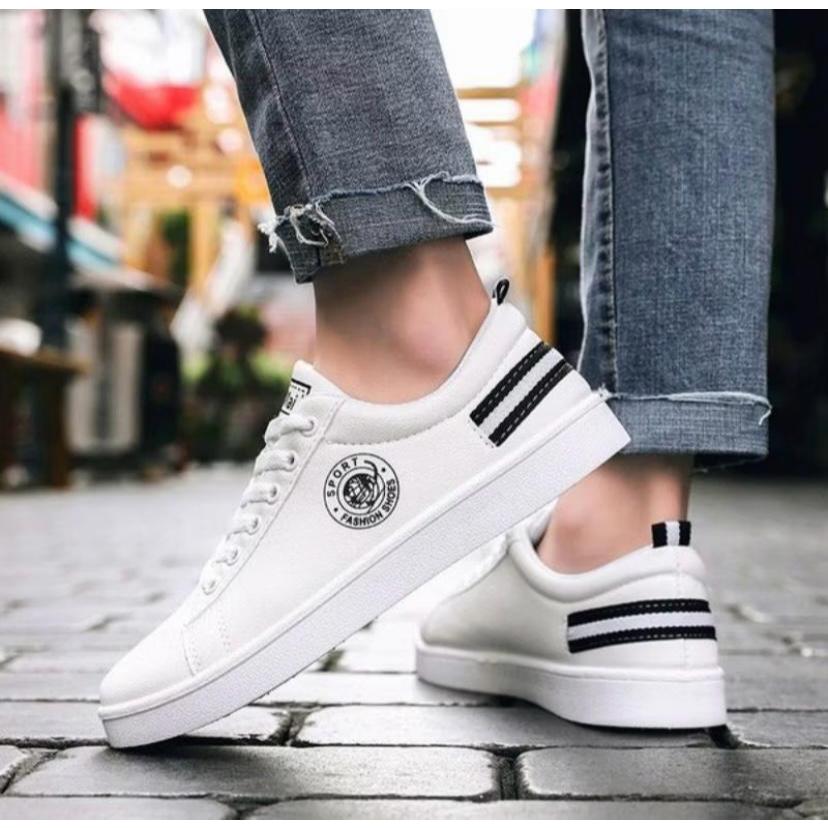 Sepatu Sneakers Putih Pria FASHION Sport