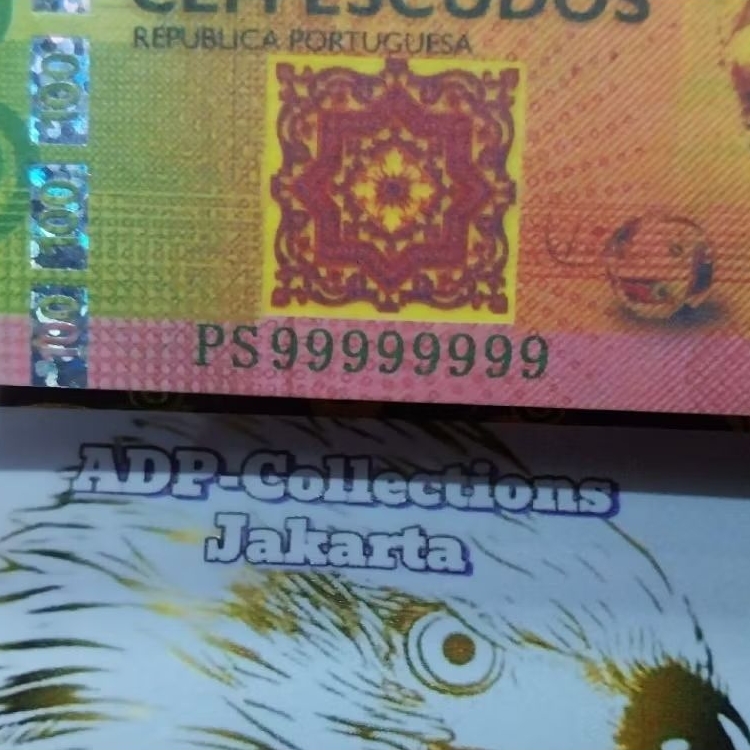 Uang commemotative notes cristiano ronaldo seri cantik 99999999