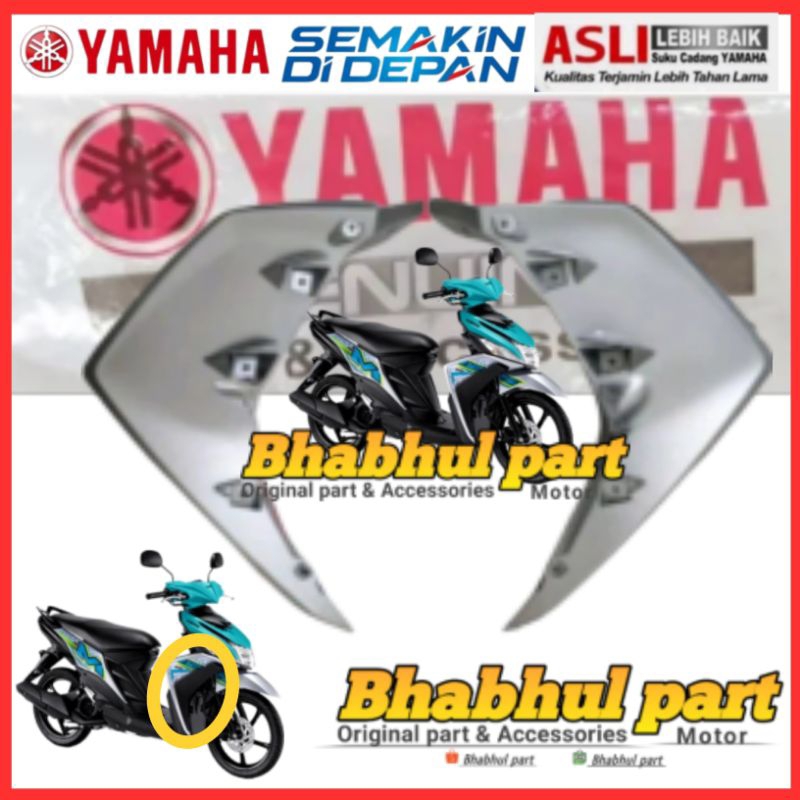 SAYAP PANEL BODY DEPAN MIO M3 Z 125 SILVER KANAN KIRI ORIGINAL YAMAHA 2PH-F835U-00-PP 2PH-F835V-00-P