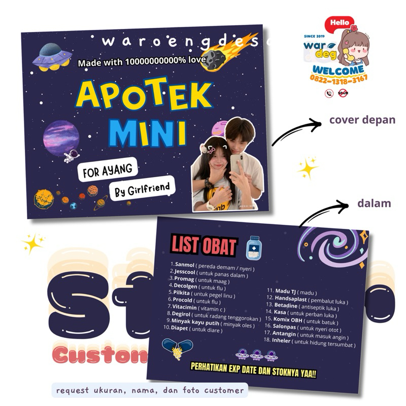 

[ TERBARU ] DESAIN DAN CETAK STIKER APOTEK MINI KOTAK 6 SEKAT