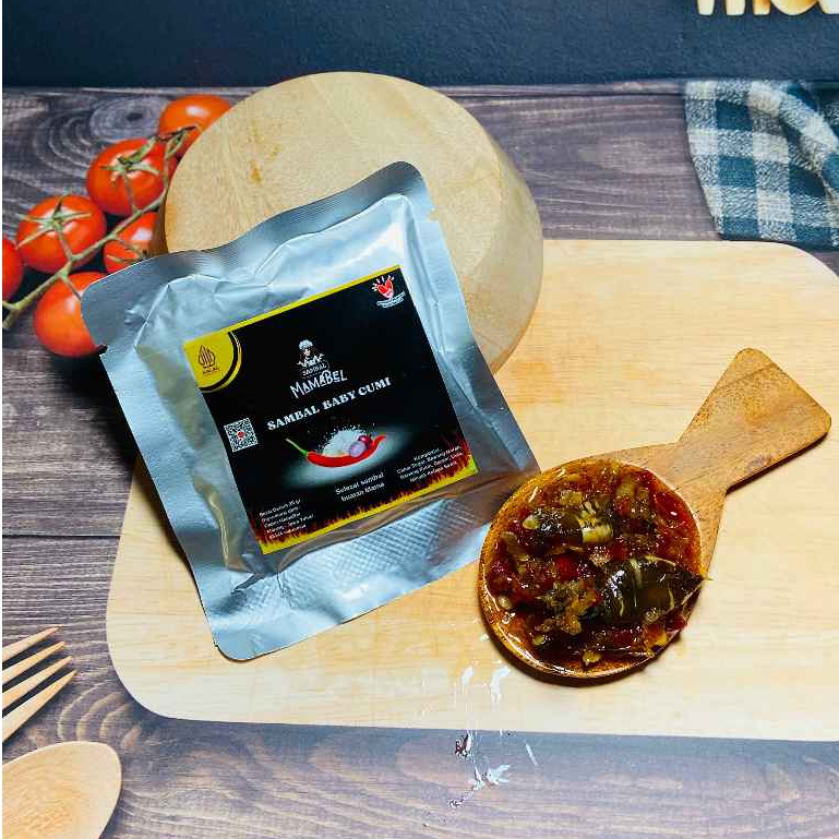 

sambal cumi pedas 20 gram - Sambal Mamabel sachet
