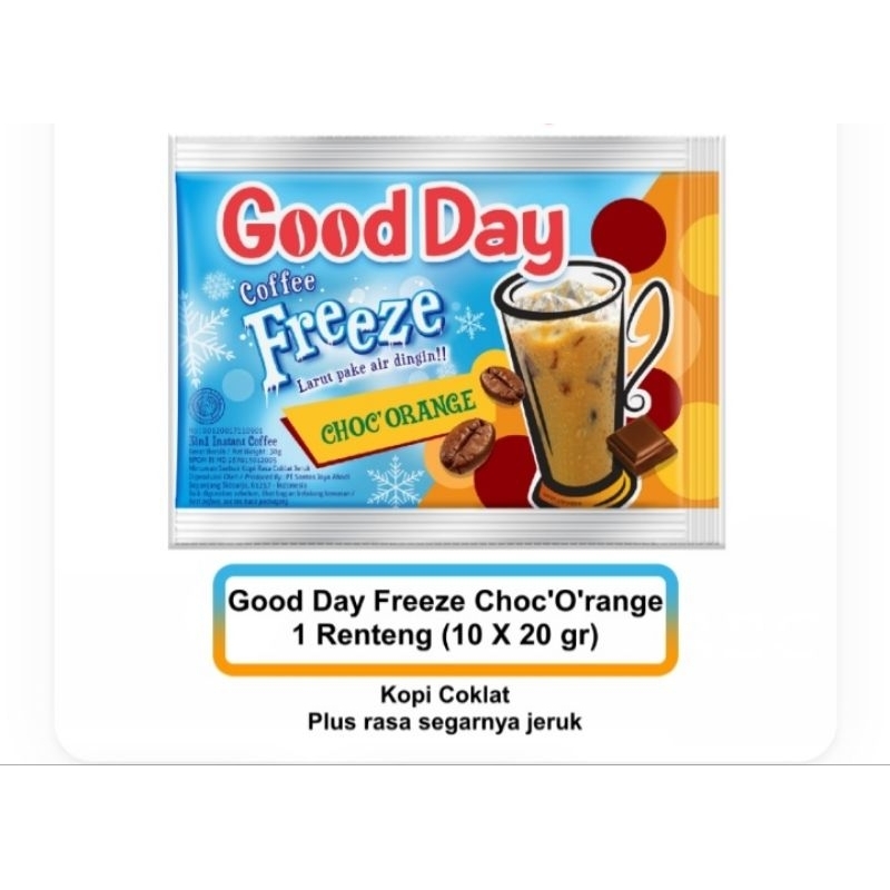 

Good Day Freeze Choc'Orange 1 Renteng (10 x 20 gr)