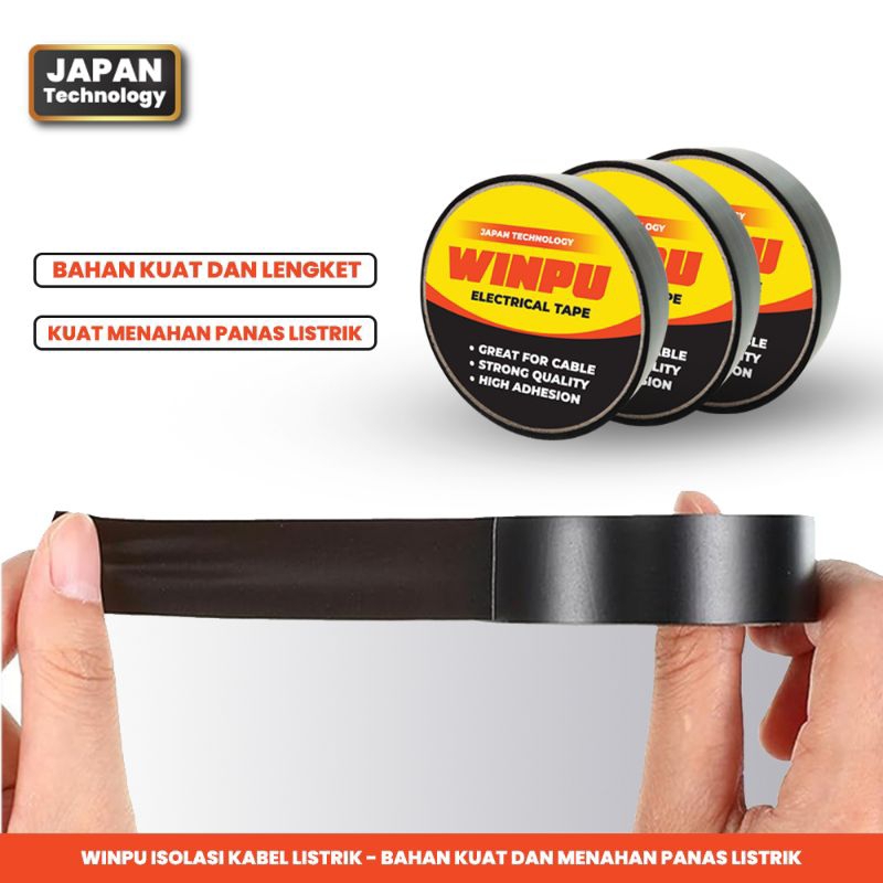 Isolasi Listrik Hitam Winpu/ Isolasi Listrik