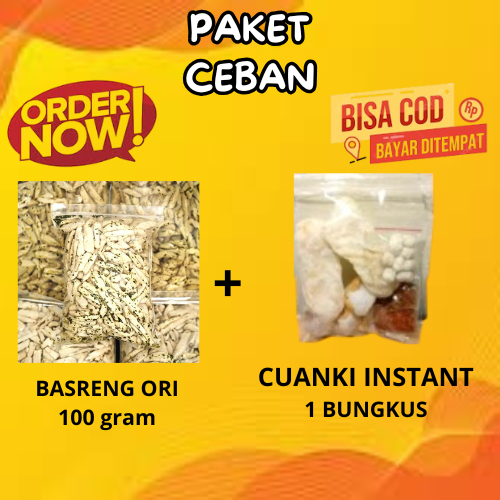

Cuangki instan 1pc + Basreng Ori atau Pedas 100gr
