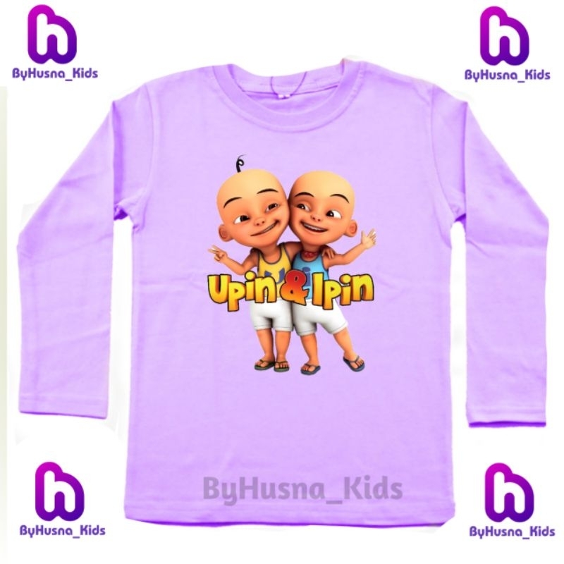LENGAN PANJANG UPIN DAN IPIN BAJU ANAK KAOS ANAK UPIN DAN IPIN ATASAN ANAK PAKAIAN ANAK CEWEK ANAK C