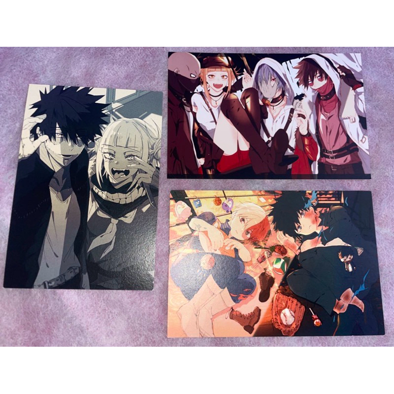 postcard ygintam my boku no hero academia mha bnha touya dabi shoto todoroki twice himiko toga shiga