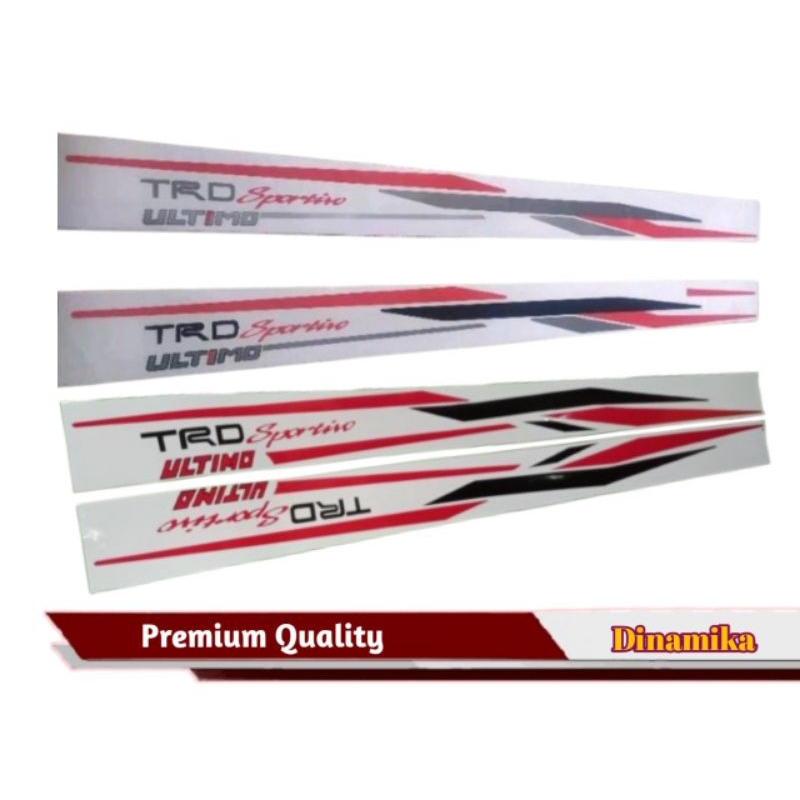 Stiker TRD Sportivo Rush Terios Sticker TRD Sportivo Ultimo Universal
