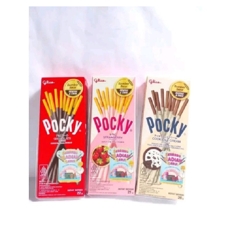 

Pocky 22g 20g termurah jajan coklat cookies cream BISKUIT stick Snack cemilan