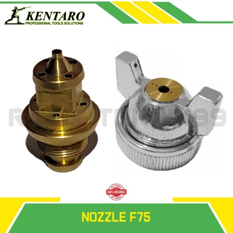 SPRAYER SPUYER F75 NOZEL NOZZLE NOZEL LUAR DAN DALAM SPRAY GUN CAT KENTARO