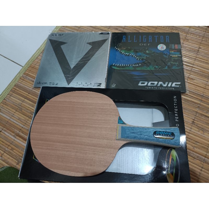 PAKET BET TENIS MEJA DONIC DEFPLAY SENSO PLUS XIOM ORIGINAL