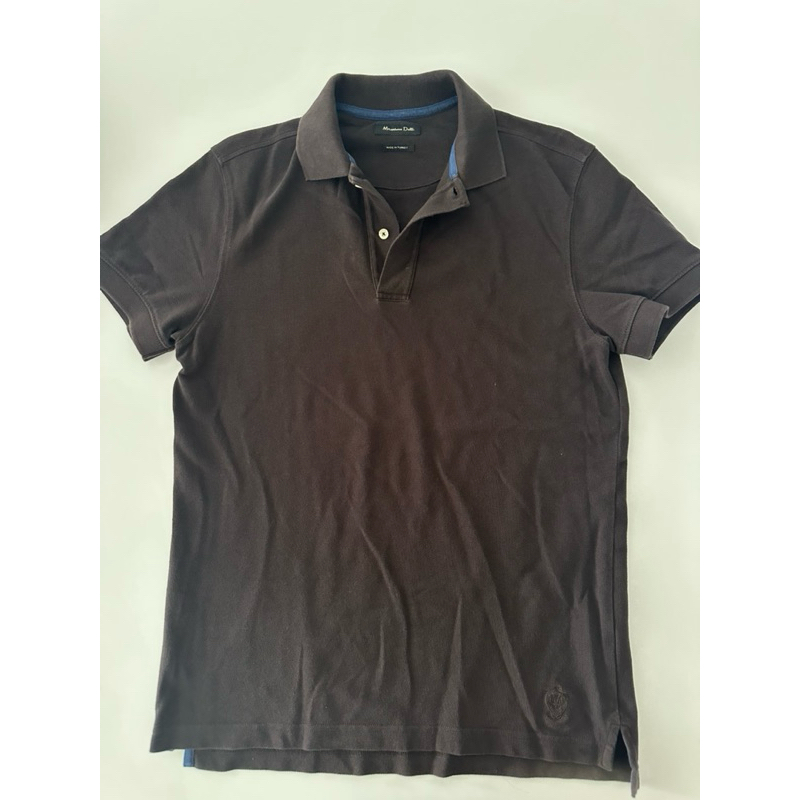 POLO massimo dutti size S ( brown dan navy) second