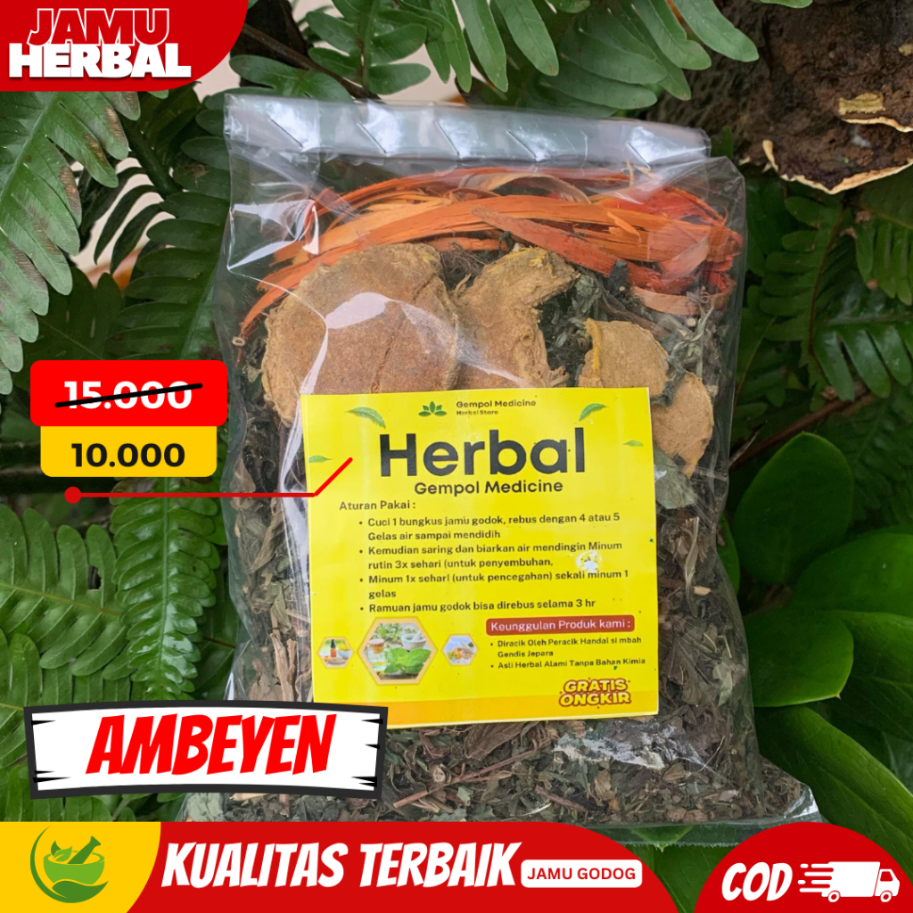 

JAMU GODOK AMBEYEN, OBAT HERBAL WASIR/ AMBEIEN LUAR DALAM SEMBUH AMPUH